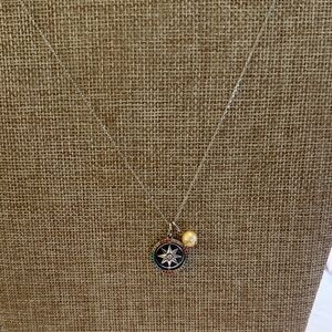 Elegant Gilded Aura Pearl  Pendant